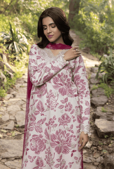 Humdum | Eden Garden 25 | Eden Garden - D04-Brand:Humdum-Type:Ladies Clothes-Ivory-Lawn-House of Maryam- Buy in UK, USA