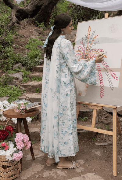 Humdum | Eden Garden 25 | Eden Garden - D05-Brand:Humdum-Type:Ladies Clothes-Lawn-White-House of Maryam- Buy in UK, USA
