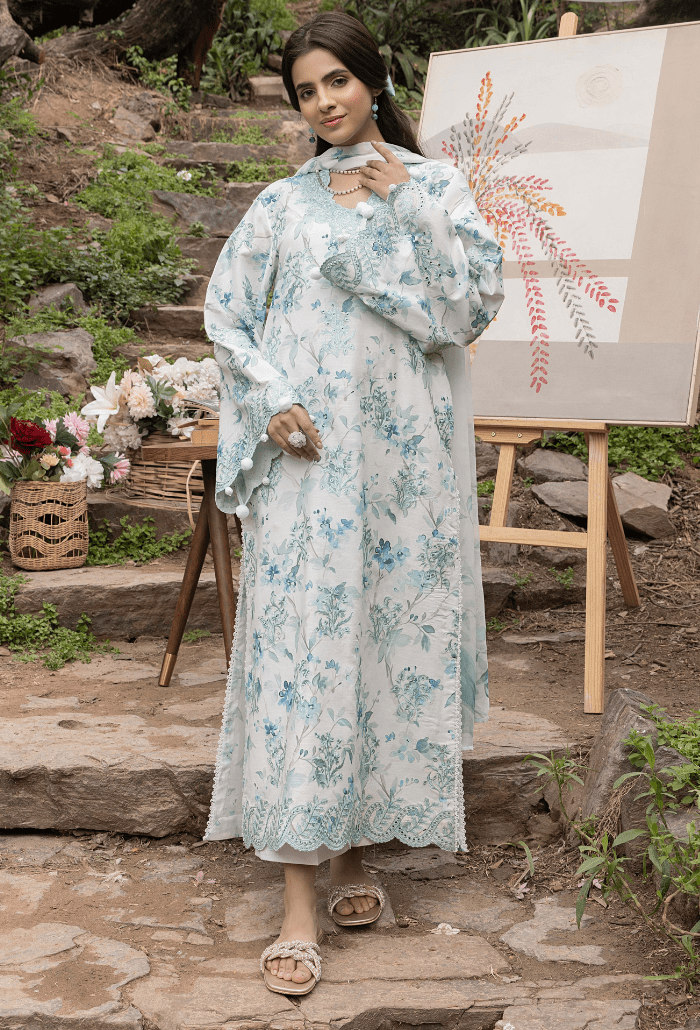 Humdum | Eden Garden 25 | Eden Garden - D05-Brand:Humdum-Type:Ladies Clothes-Lawn-White-House of Maryam- Buy in UK, USA
