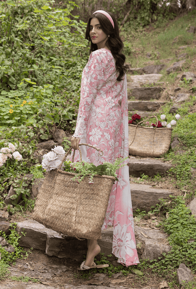 Humdum | Eden Garden 25 | Eden Garden - D07-Brand:Humdum-Type:Ladies Clothes-Light Pink-Lawn-House of Maryam- Buy in UK, USA