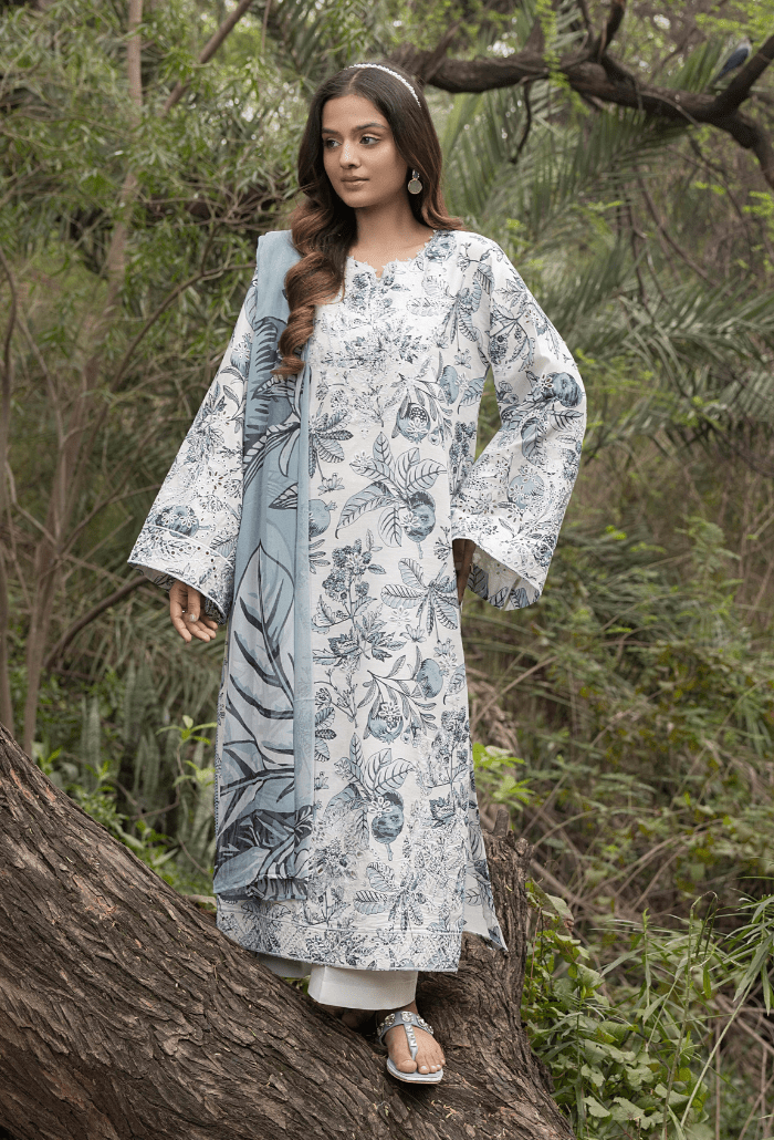 Humdum | Eden Garden 25 | Eden Garden - D09-Brand:Humdum-Type:Ladies Clothes-White-Lawn-House of Maryam- Buy in UK, USA