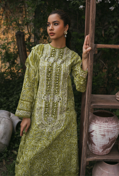 Humdum | Gardenia Lawn | D09 -  HumDum Luxury - Original Designer Dress - House of Maryam