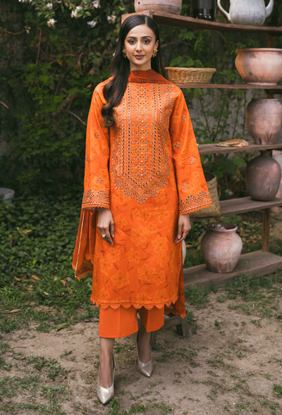 Humdum | Gardenia Lawn | D02 -  HumDum Luxury - Original Designer Dress - House of Maryam