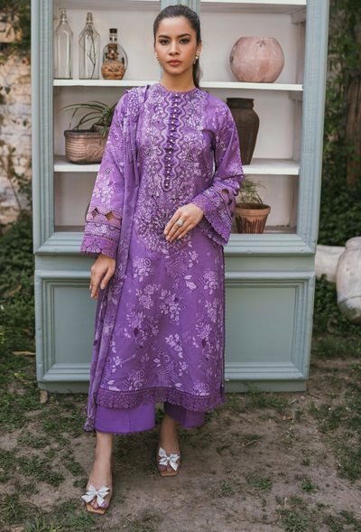 Humdum | Gardenia Lawn | D08 -  HumDum Luxury - Original Designer Dress - House of Maryam
