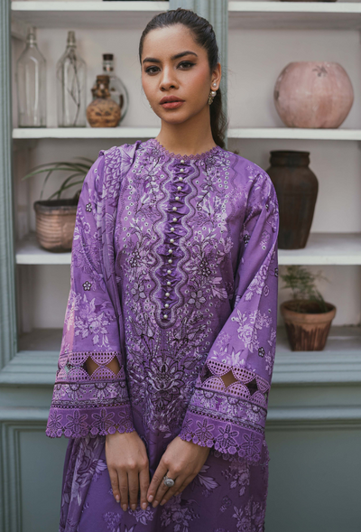 Humdum | Gardenia Lawn | D08 -  HumDum Luxury - Original Designer Dress - House of Maryam