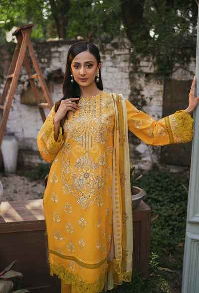 Humdum | Gardenia Lawn | D05 -  HumDum Luxury - Original Designer Dress - House of Maryam