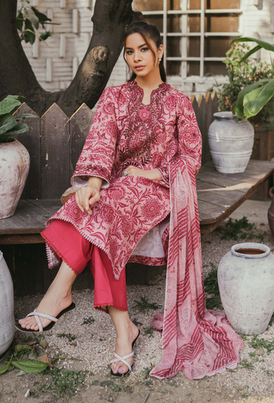 Humdum | Gardenia Lawn | D010 -  HumDum Luxury - Original Designer Dress - House of Maryam