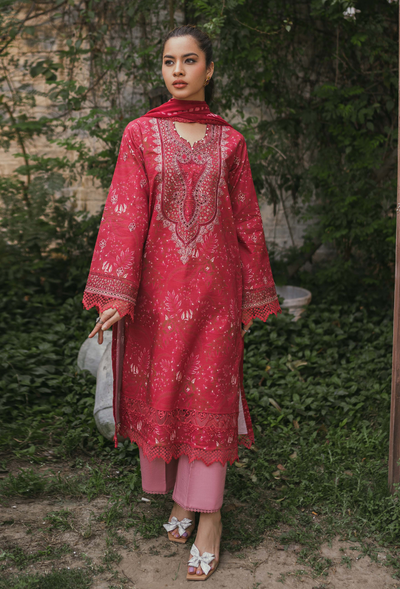 Humdum | Gardenia Lawn | D06 -  HumDum Luxury - Original Designer Dress - House of Maryam