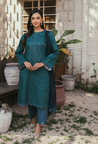 Humdum | Gardenia Lawn | D01 -  HumDum Luxury - Original Designer Dress - House of Maryam