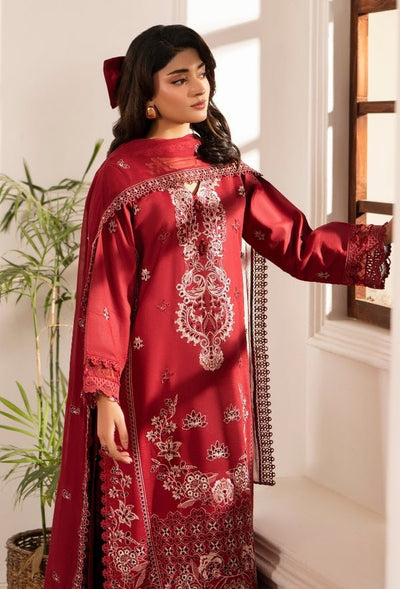 Humdum | Meraki Lawn | Meraki - D01-Brand:Humdum-Type:Ladies Clothes-Maroon-Lawn-House of Maryam- Buy in UK, USA