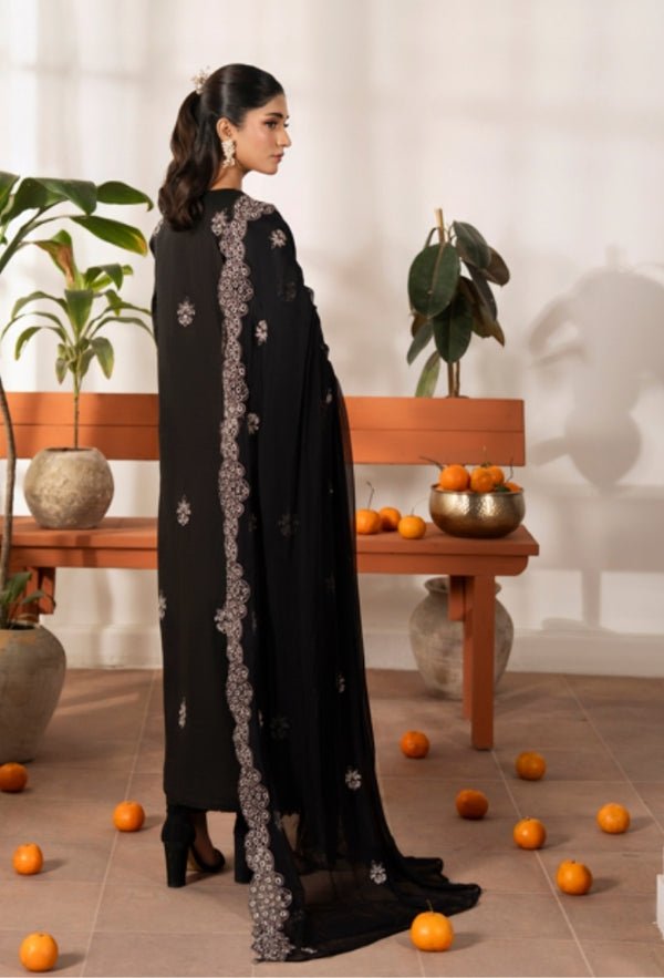 Humdum | Meraki Lawn | Meraki - D03-Brand:Humdum-Type:Ladies Clothes-Black-Lawn-House of Maryam- Buy in UK, USA