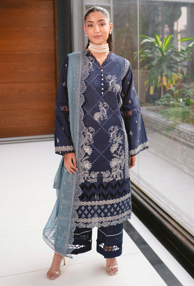 Humdum | Meraki Lawn 24 | d08 -  HumDum Luxury - Original Designer Dress - House of Maryam