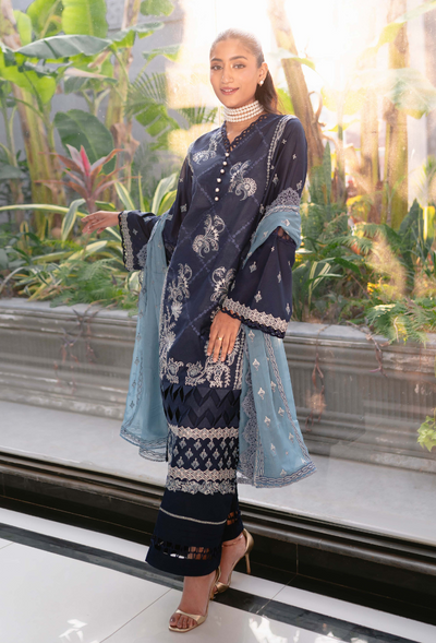 Humdum | Meraki Lawn 24 | d08 -  HumDum Luxury - Original Designer Dress - House of Maryam