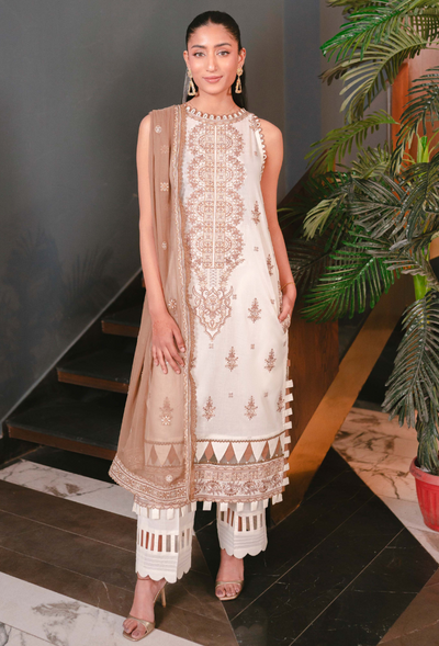 Humdum | Meraki Lawn 24 | d02 -  Humdum Luxury - Original Designer Dress - House of Maryam