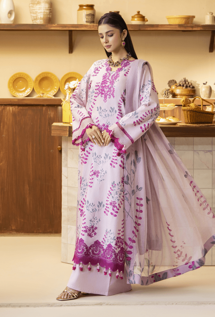 Humdum | Senora Lawn 25 | Senora - D04-Brand:Humdum-Type:Ladies Clothes-Lilac-Lawn-House of Maryam- Buy in UK, USA
