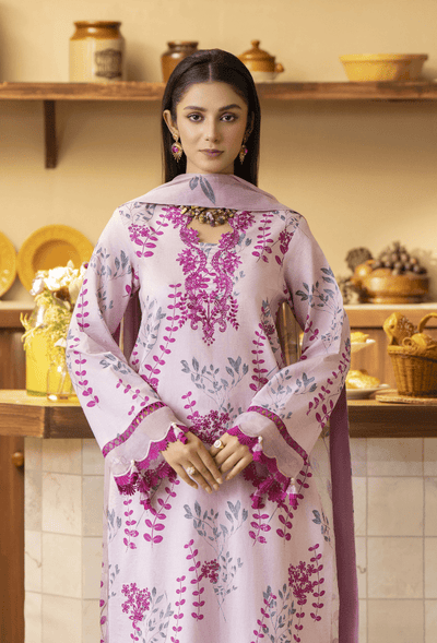 Humdum | Senora Lawn 25 | Senora - D04-Brand:Humdum-Type:Ladies Clothes-Lilac-Lawn-House of Maryam- Buy in UK, USA