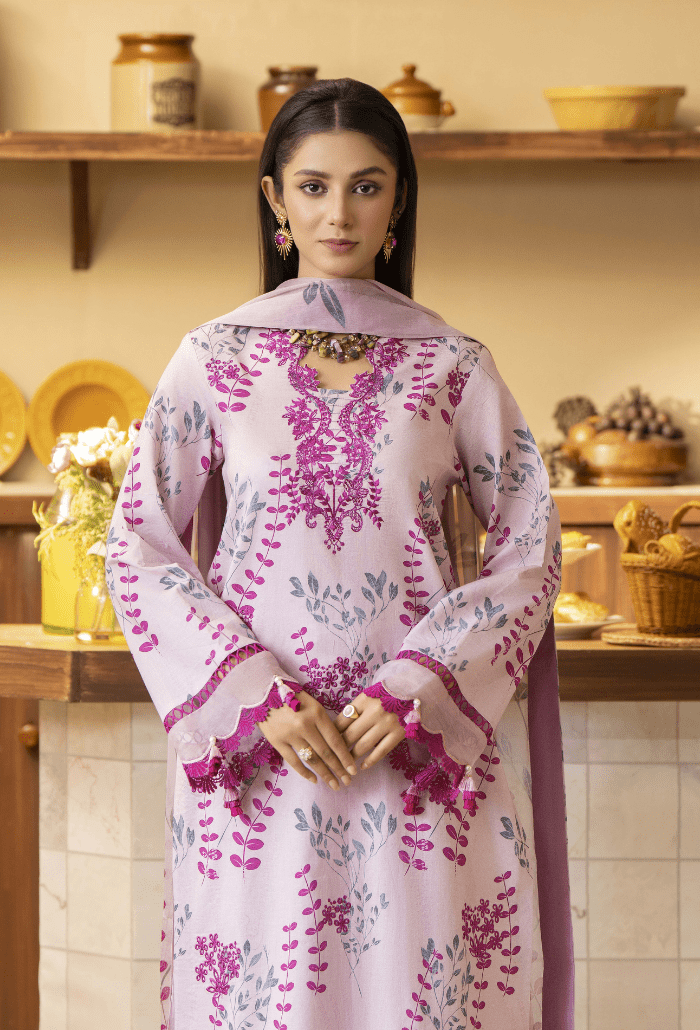 Humdum | Senora Lawn 25 | Senora - D04-Brand:Humdum-Type:Ladies Clothes-Lilac-Lawn-House of Maryam- Buy in UK, USA