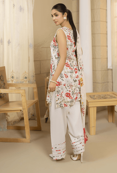Humdum | Senora Lawn 25 | Senora - D05-Brand:Humdum-Type:Ladies Clothes-Off White-Lawn-House of Maryam- Buy in UK, USA