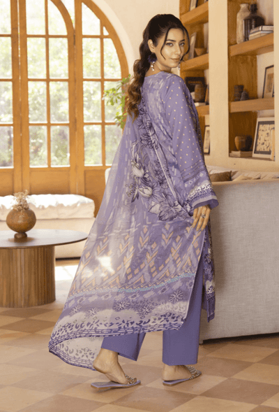 Humdum | Zarwisha 25 | Zarwisha-D06-Brand:Humdum-Type:Ladies Clothes-Lavender-Lawn-House of Maryam- Buy in UK, USA