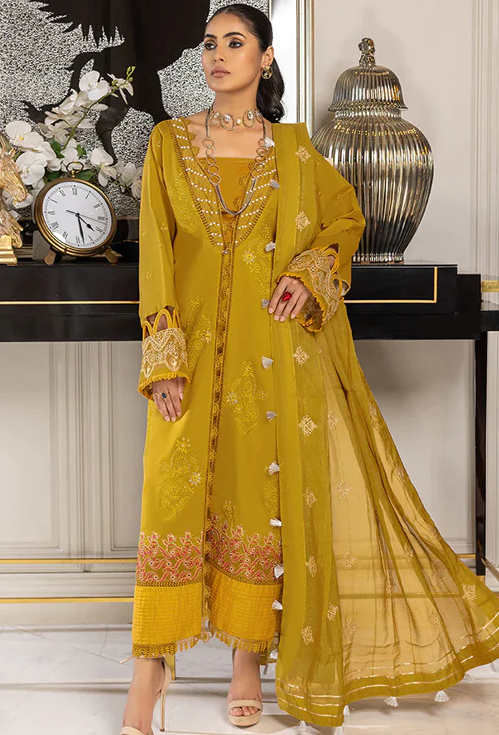 Humdum | Charlotte Chikankari Lawn | D03 -  Humdum Luxury - Original Designer Dress - House of Maryam