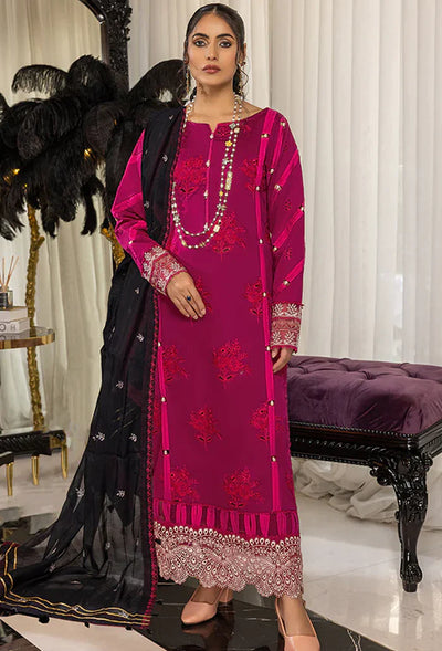 Humdum | Charlotte Chikankari Lawn | D01 -  HumDum Luxury - Original Designer Dress - House of Maryam