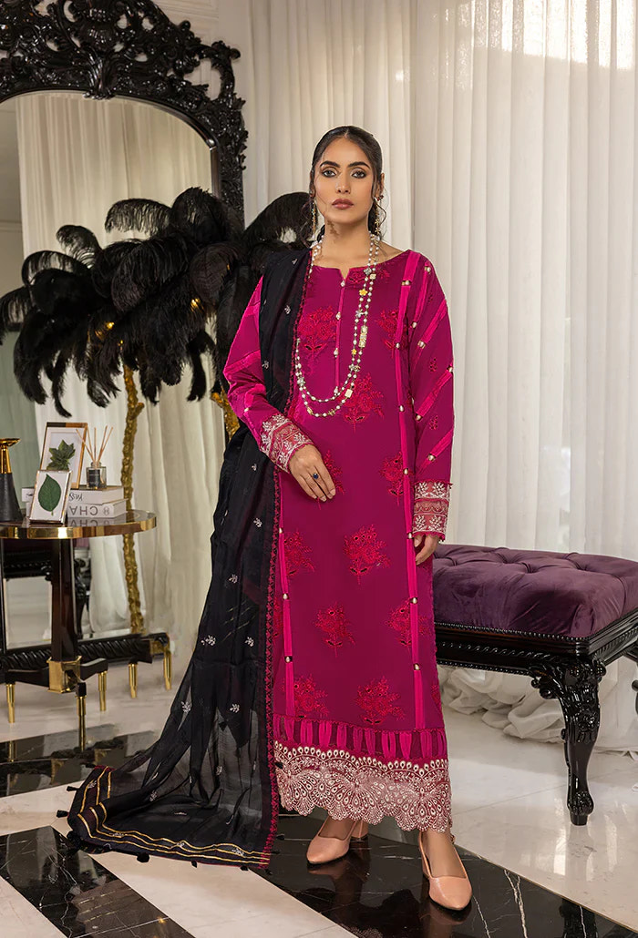 Humdum | Charlotte Chikankari Lawn | D01 -  HumDum Luxury - Original Designer Dress - House of Maryam