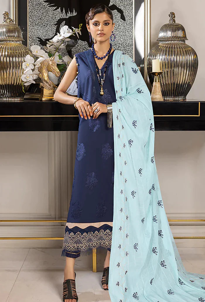Humdum | Charlotte Chikankari Lawn | D09 -  HumDum Luxury - Original Designer Dress - House of Maryam
