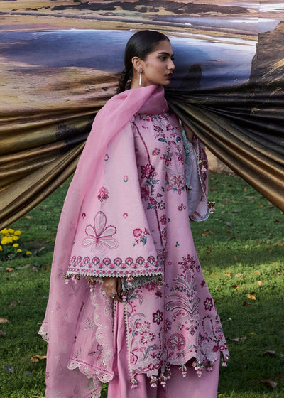 Hussain Rehar | Zan SS26 | Elfa-Brand:Hussain Rehar-Type:Ladies Clothes-Lilac-Lawn-House of Maryam- Buy in UK, USA