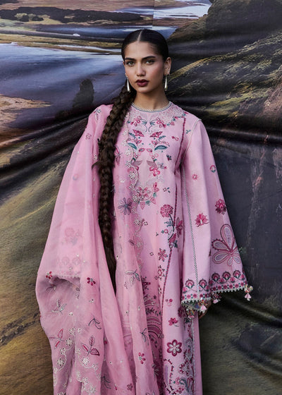 Hussain Rehar | Zan SS26 | Elfa-Brand:Hussain Rehar-Type:Ladies Clothes-Lilac-Lawn-House of Maryam- Buy in UK, USA