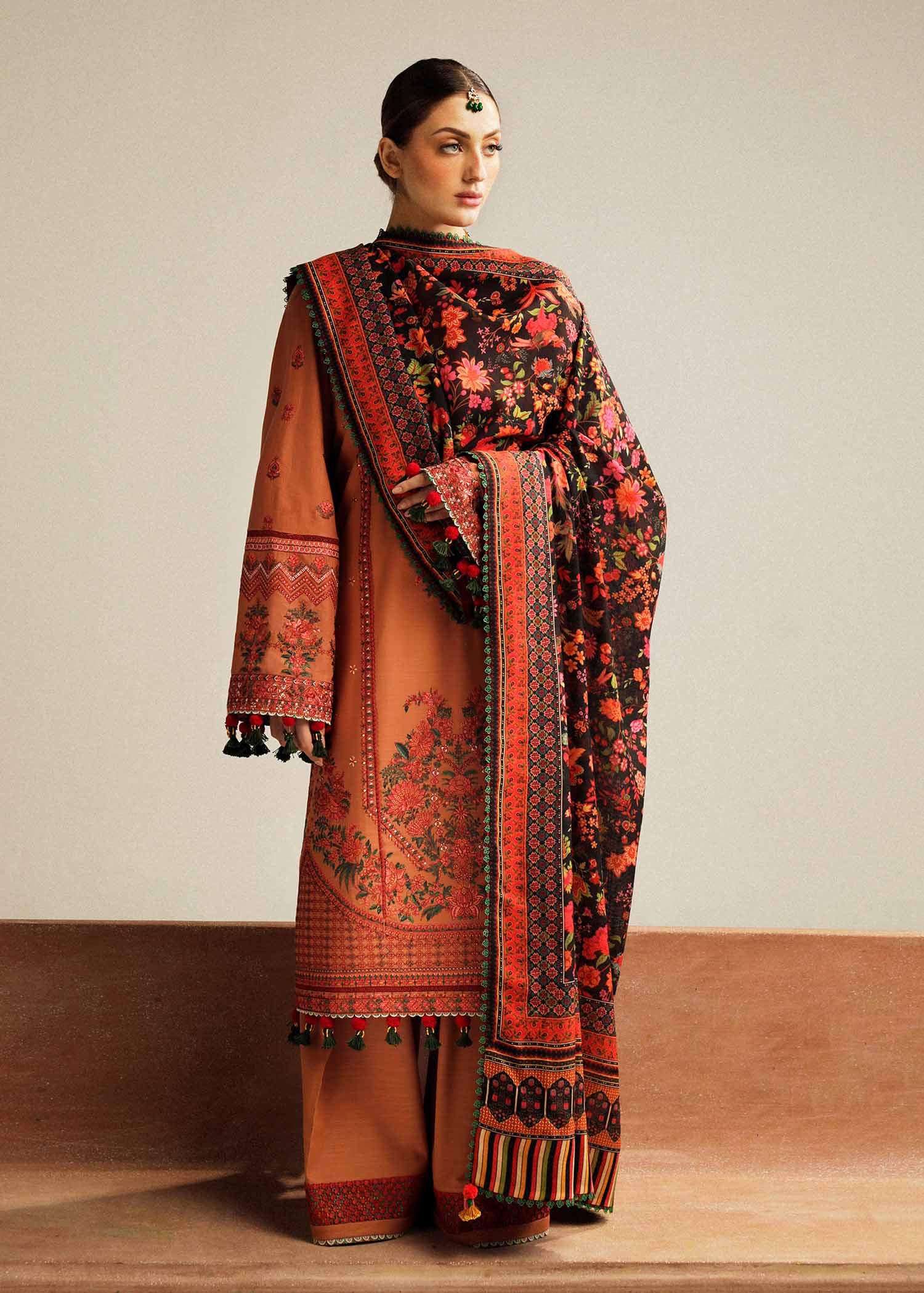 Hussain Rehar | Winter Shawl Khaddar 23 | Dusky