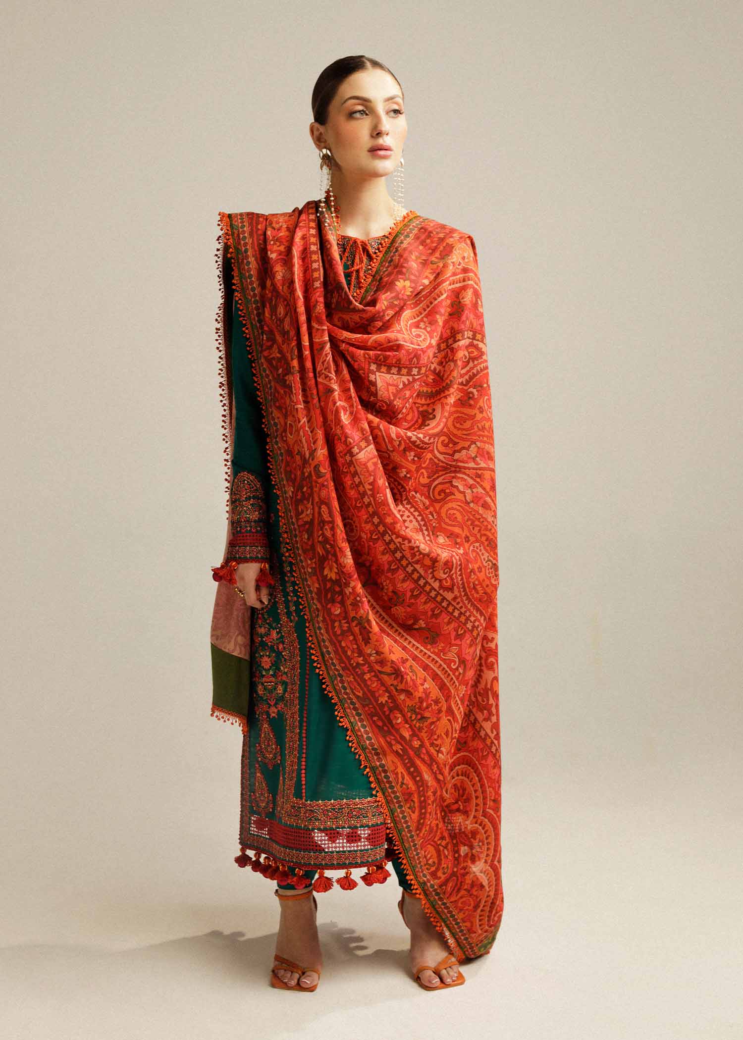 Hussain Rehar | Winter Shawl Khaddar 23 | Marjaan