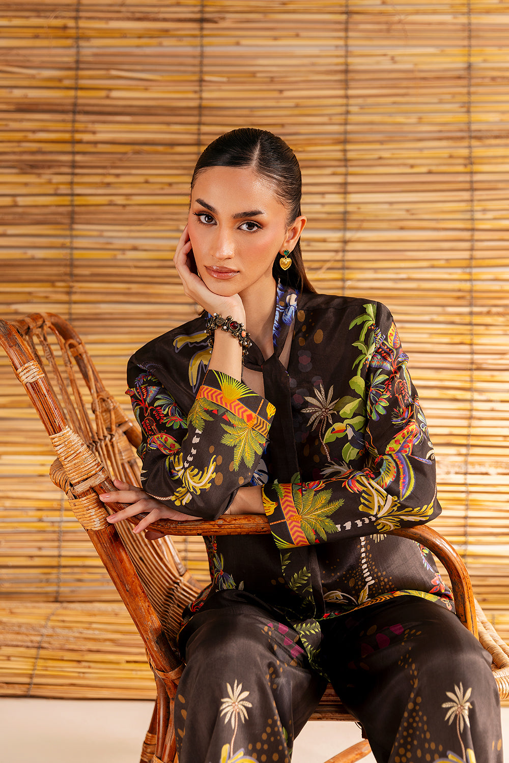 Saira Rizwan | Silk Coords 25 | COCONUT CRUSH - SRSP-25-02-3