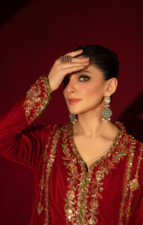 Maya | Raazi Velvet 24 | IMROZ -  Maya Ladies Clothes - Original Designer Dress - House of Maryam