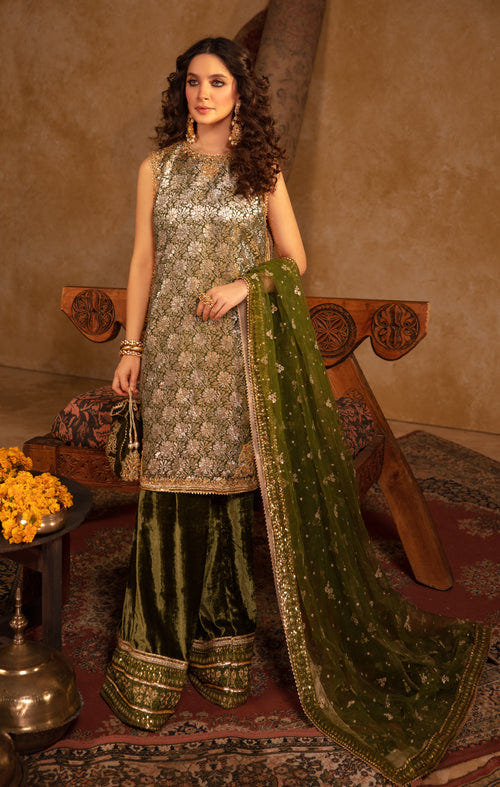 Maya | Raazi Velvet 24 | GULZAR -  Maya Ladies Clothes - Original Designer Dress - House of Maryam