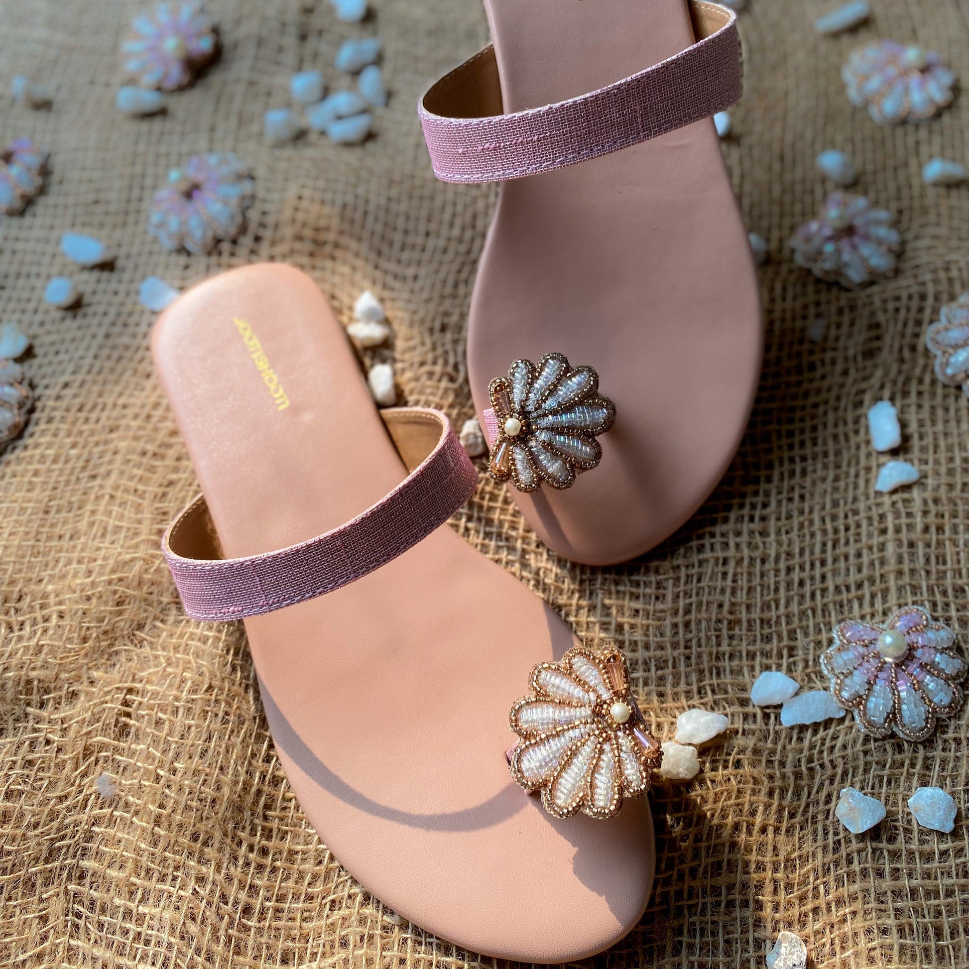 Beach Please Slides (Limited Edition) by Designer House of Maryam - House of Maryam - Pakistani Designer Ethnic Wear in {{ shop.shopifyCountryName }}