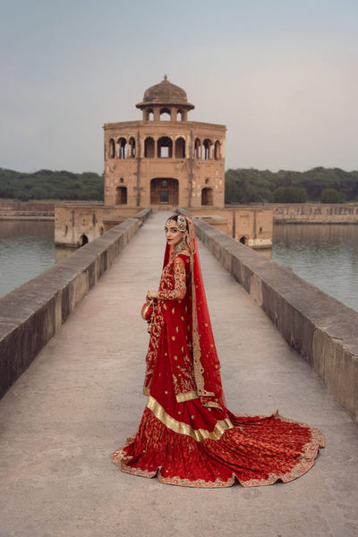 Maya | Wedding Formal Ulfat | SURKH -  Maya Bridal - Original Designer Dress - House of Maryam