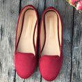 Ruby Red Loafers by Designer House of Maryam - House of Maryam - Pakistani Designer Ethnic Wear in {{ shop.shopifyCountryName }}