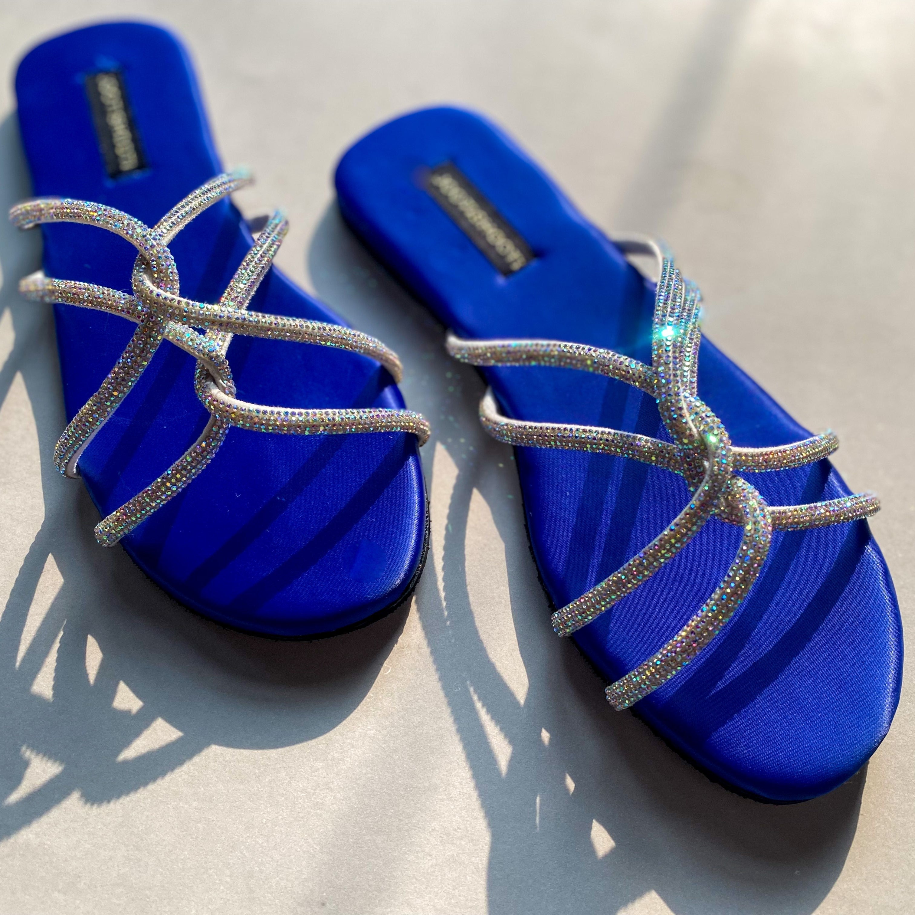 Blue Passion Slides by House of Maryam - House of Maryam