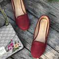 Ruby Red Loafers by Designer House of Maryam - House of Maryam - Pakistani Designer Ethnic Wear in {{ shop.shopifyCountryName }}