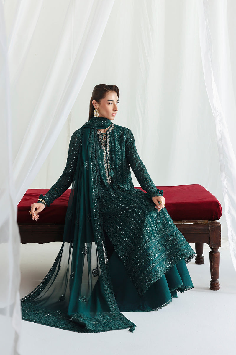 Qalamkar | Chiffon 26 | QCC-05 JANAAN, image 4