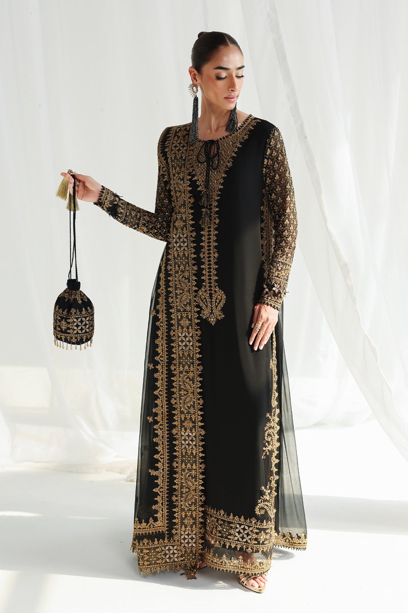 Qalamkar | Chiffon 26 | QCC-06 WALIYA, image 4