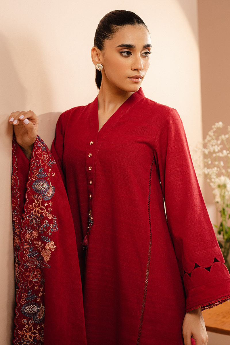 Cross Stitch | Basic Pret | Radiant Rose-2 PC (Shirt & Dupatta)