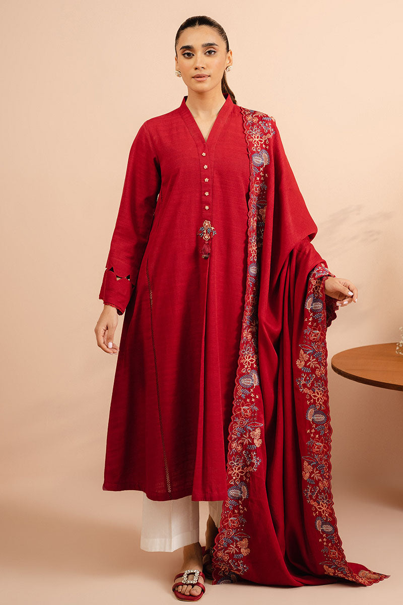 Cross Stitch | Basic Pret | Radiant Rose-2 PC (Shirt & Dupatta)