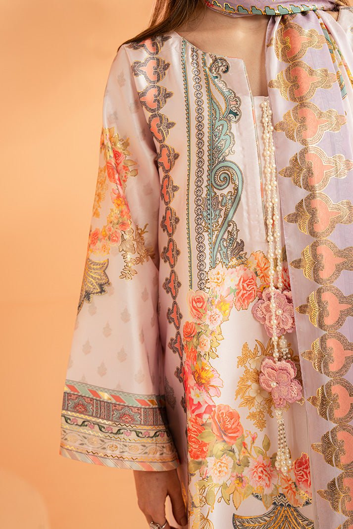 Imrozia Premium | Amelia Printed Silk | SP-157 Lilac Opulence-Brand:Imrozia Premium-Type:Ladies Clothes-Soft Lilac-Silk-House of Maryam- Buy in UK, USA