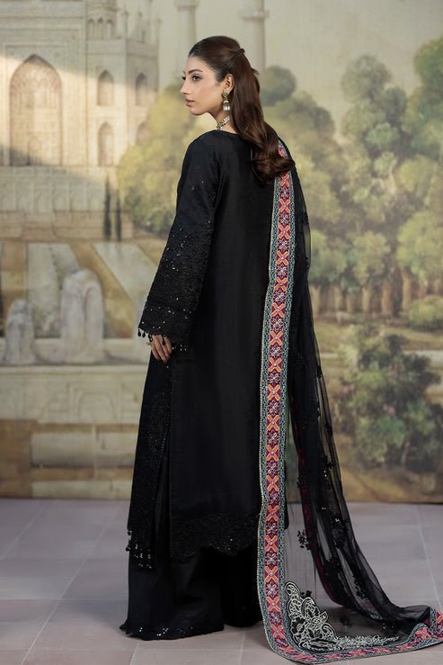 Imrozia Premium | Baad e Saba | I-266 Siyah-e-Saba-Brand:Imrozia Premium-Type:Ladies Clothes-Black-Organza-House of Maryam- Buy in UK, USA