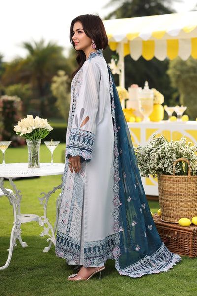 Imrozia Premium | Hayam Luxury Lawn 25 | SL 96 MUNIRA-Brand:Imrozia Premium-Type:Ladies Clothes-Silver-Lawn-House of Maryam- Buy in UK, USA