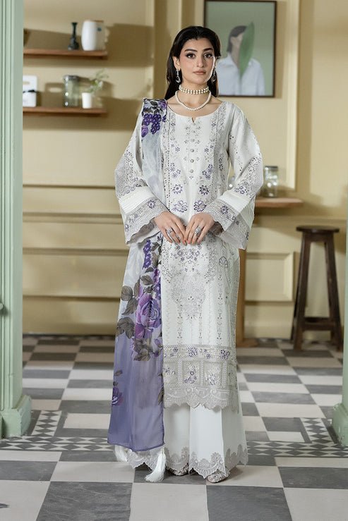 Imrozia Premium | Opaline Drape | IP-187 Moonviel-Brand:Imrozia Premium-Type:Ladies Clothes-Off White-Viscose-House of Maryam- Buy in UK, USA
