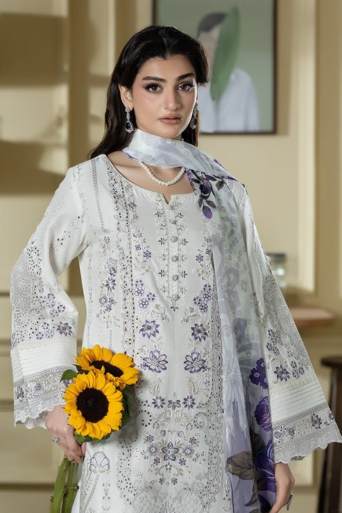Imrozia Premium | Opaline Drape | IP-187 Moonviel-Brand:Imrozia Premium-Type:Ladies Clothes-Off White-Viscose-House of Maryam- Buy in UK, USA