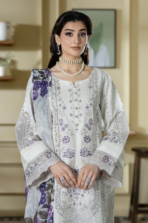 Imrozia Premium | Opaline Drape | IP-187 Moonviel-Brand:Imrozia Premium-Type:Ladies Clothes-Off White-Viscose-House of Maryam- Buy in UK, USA