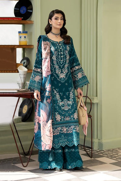 Imrozia Premium | Opaline Drape | IP-188 Soft Lumine-Brand:Imrozia Premium-Type:Ladies Clothes-Teal Green-Viscose-House of Maryam- Buy in UK, USA